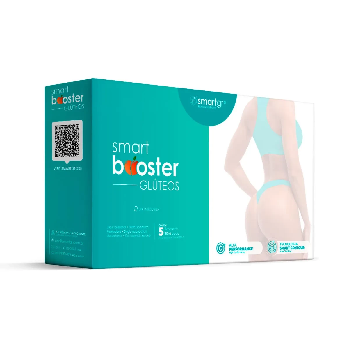 Smart Booster Glúteos 5 Frascos 10 Ml Smart Gr